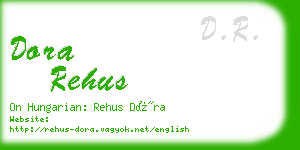 dora rehus business card
